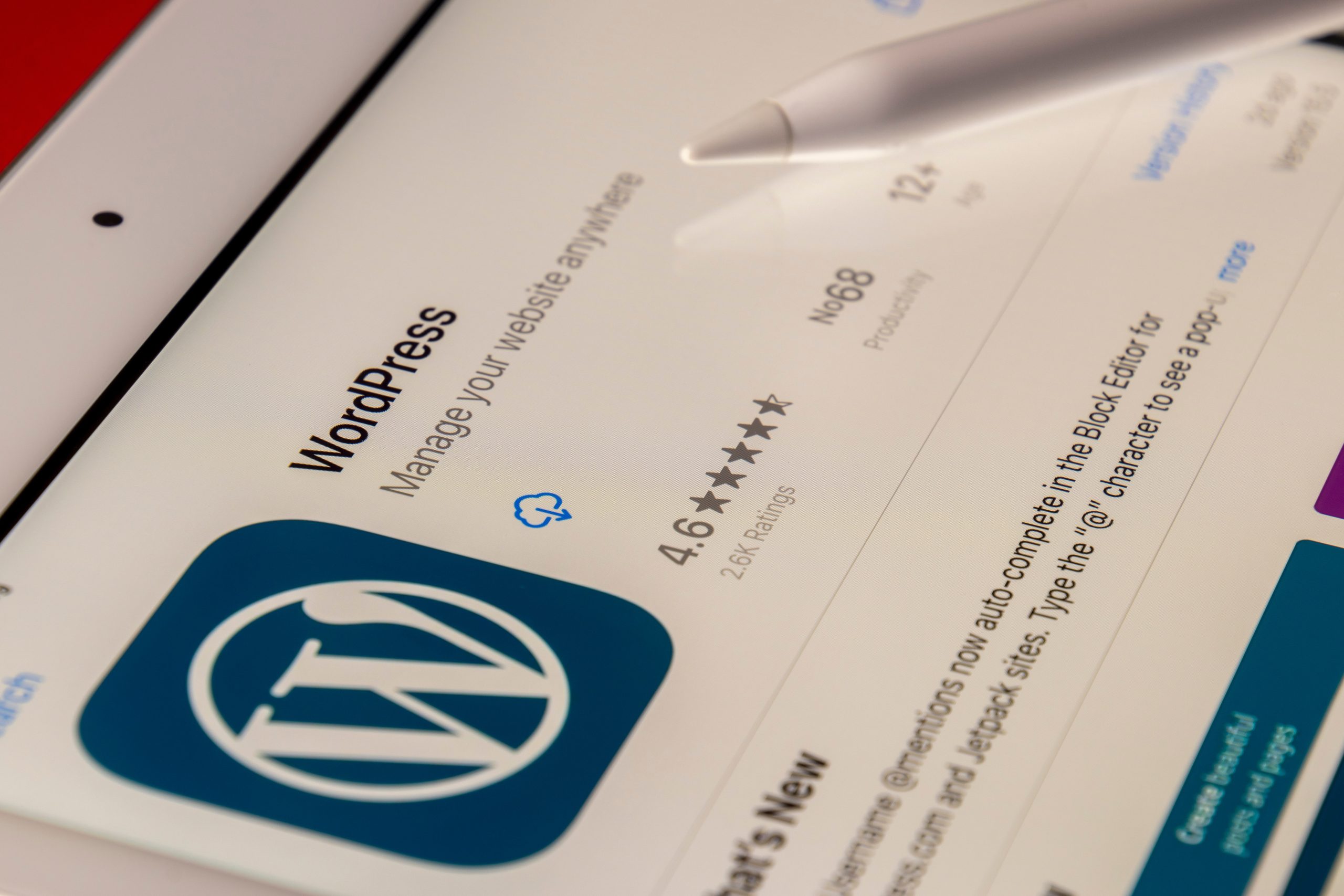 wordpress flutter app homepage
