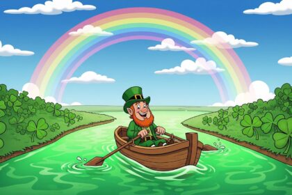 St Patrick’s Day stunts Chicago River dyed green