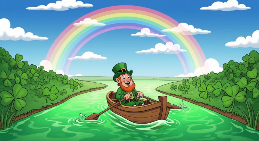 St Patrick’s Day stunts Chicago River dyed green