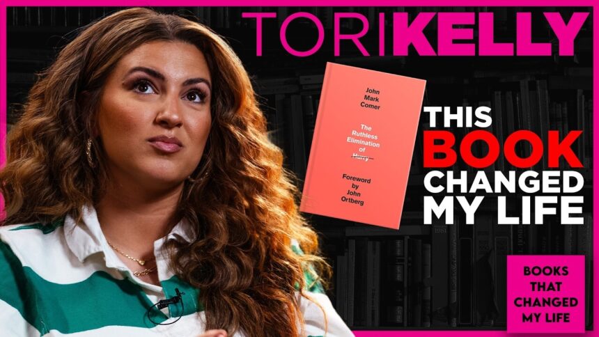 singer Tori Kelly reflecting on slowing down faith and motherhood through John Mark Comer's book
